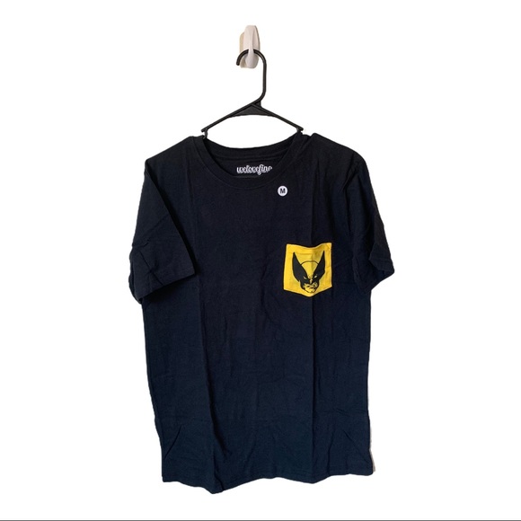 Marvel X-Men Wolverine Black Pocket Tee- Sz Medium - Picture 2 of 7